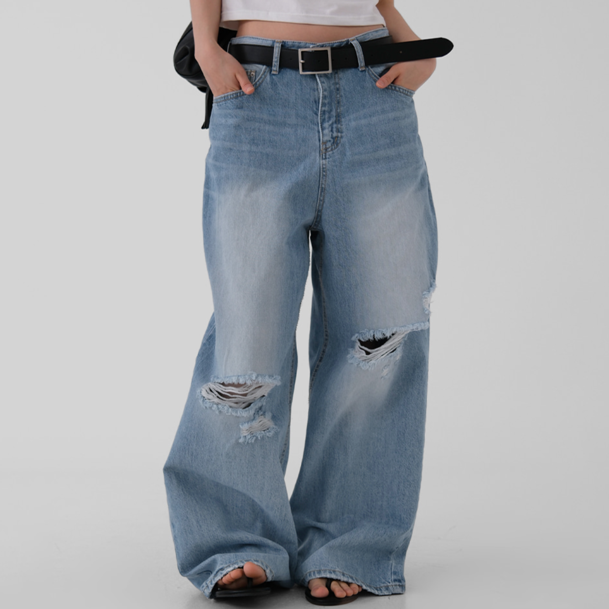 ｜AUTUMN｜ Surfer Damage Denim Pants