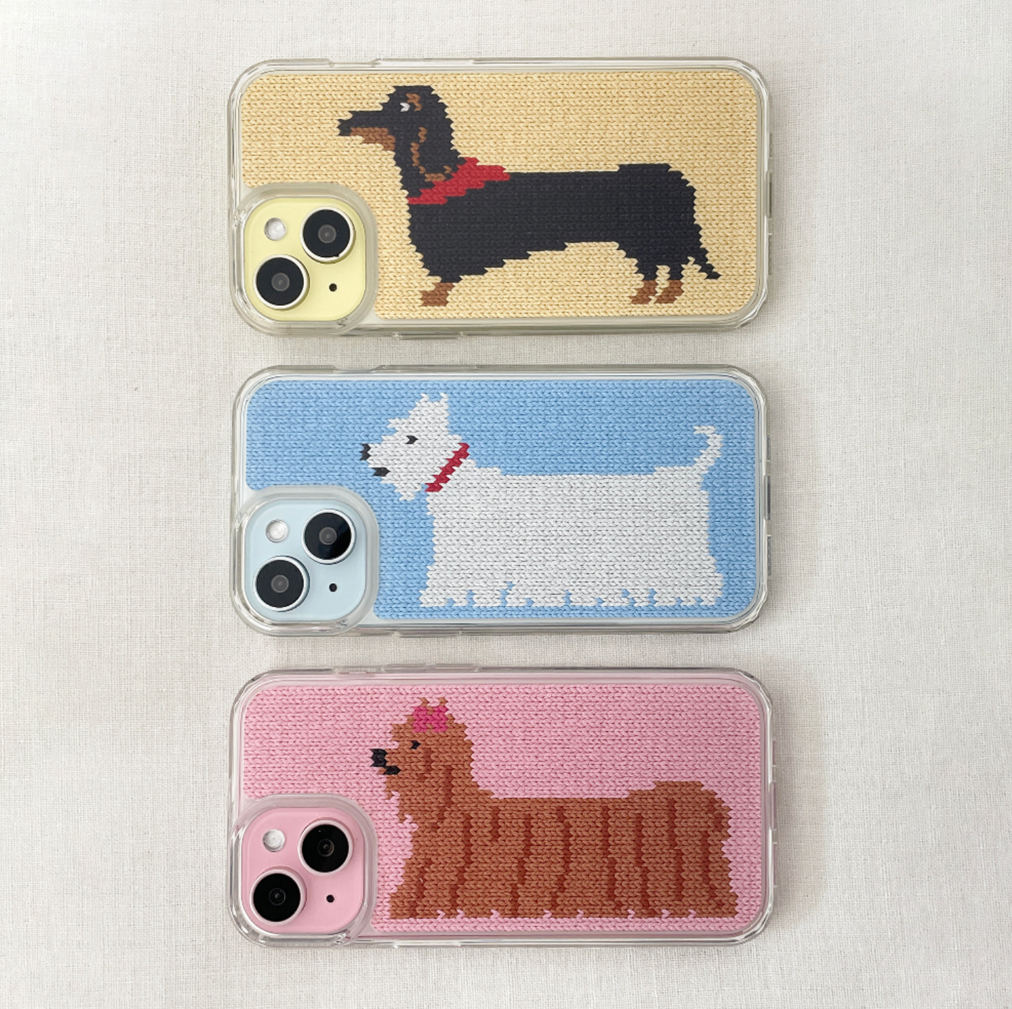 ｜delphin｜ DOGS KNIT HARD JELLY CASE
