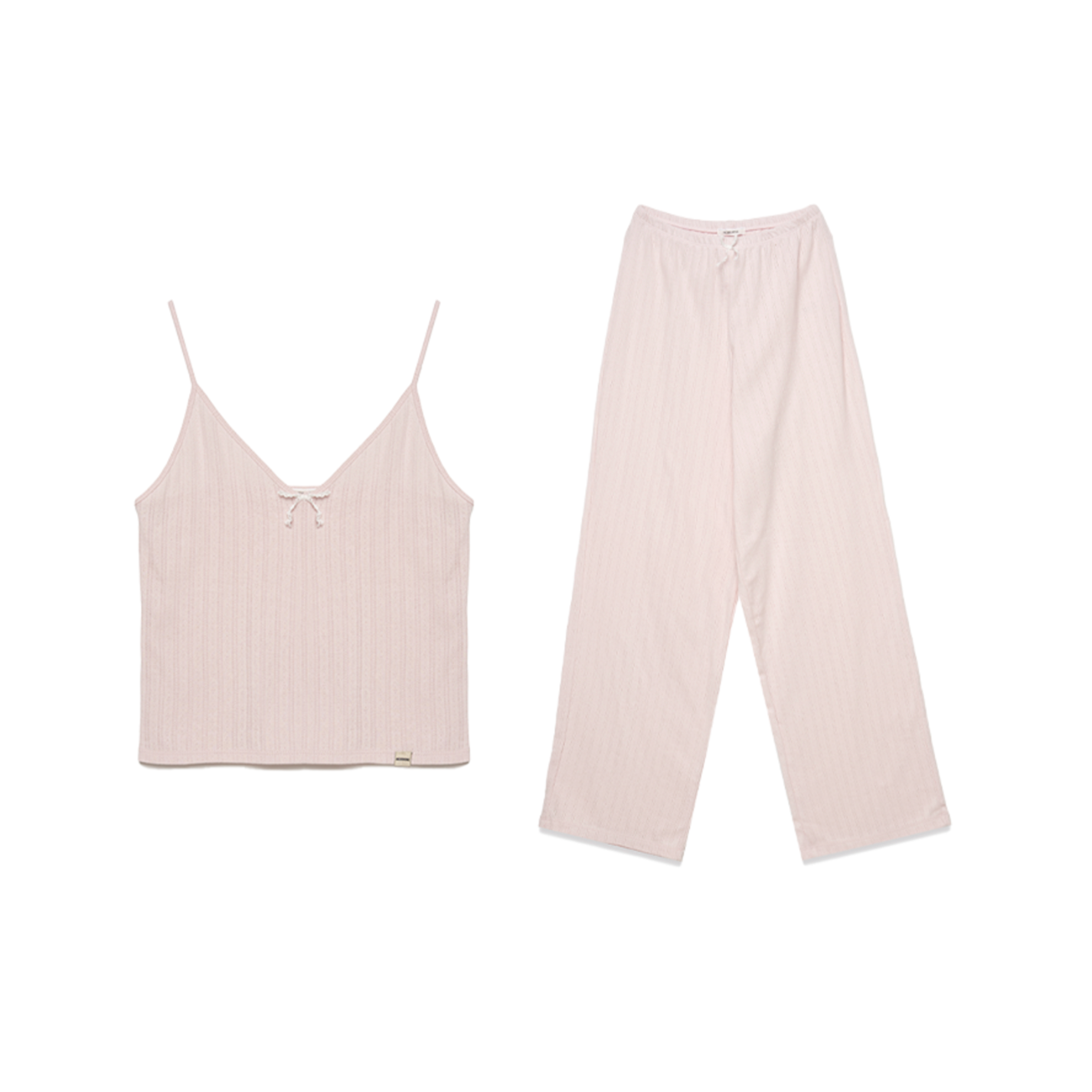 ｜NOIRNINE｜ Slip Pajama Set ｜PINK｜