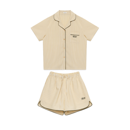 ｜NOIRNINE｜ Stripe Pajama Set ｜YELLOW｜