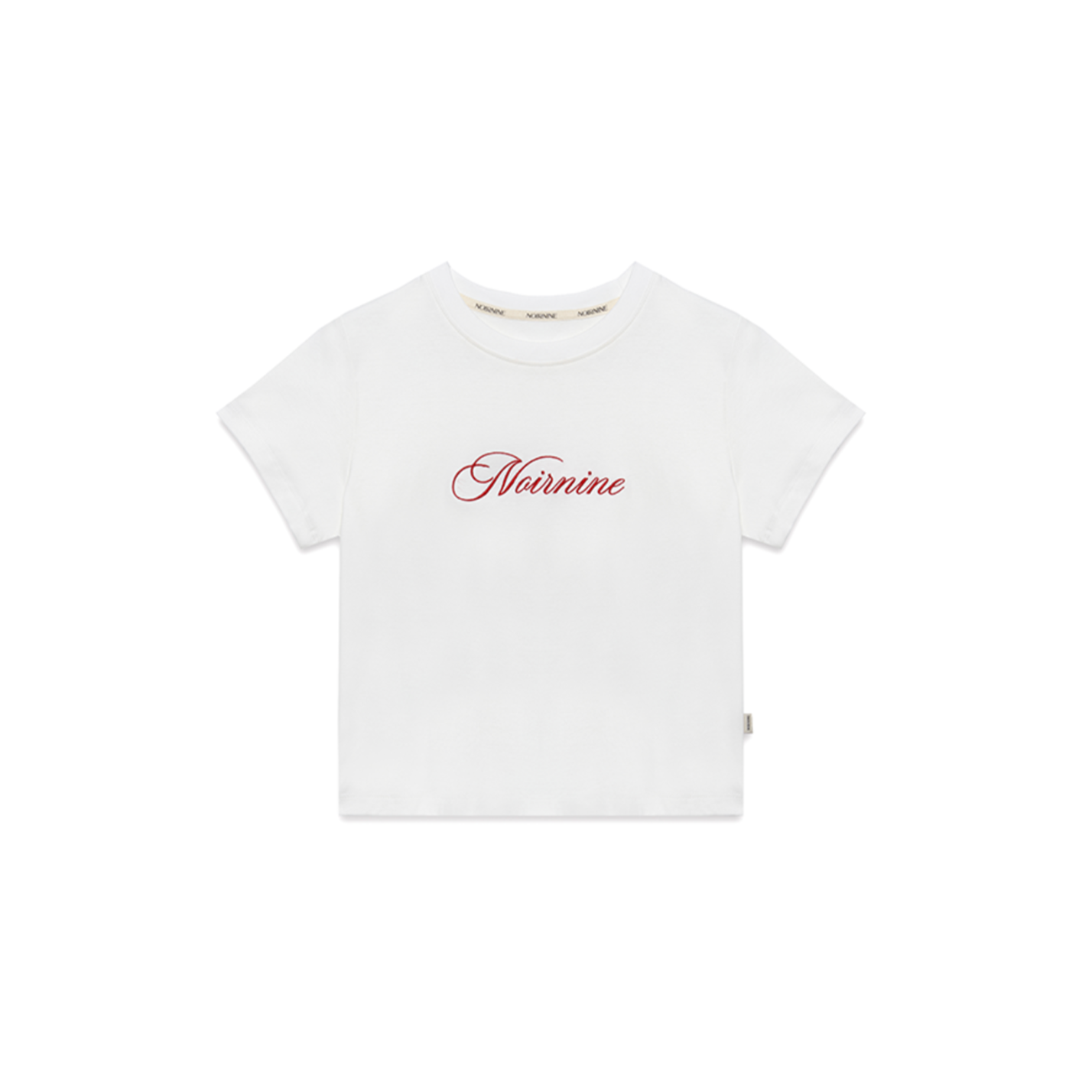 ｜NOIRNINE｜ Noir Supima Cotton T-shirts ｜WHITE｜