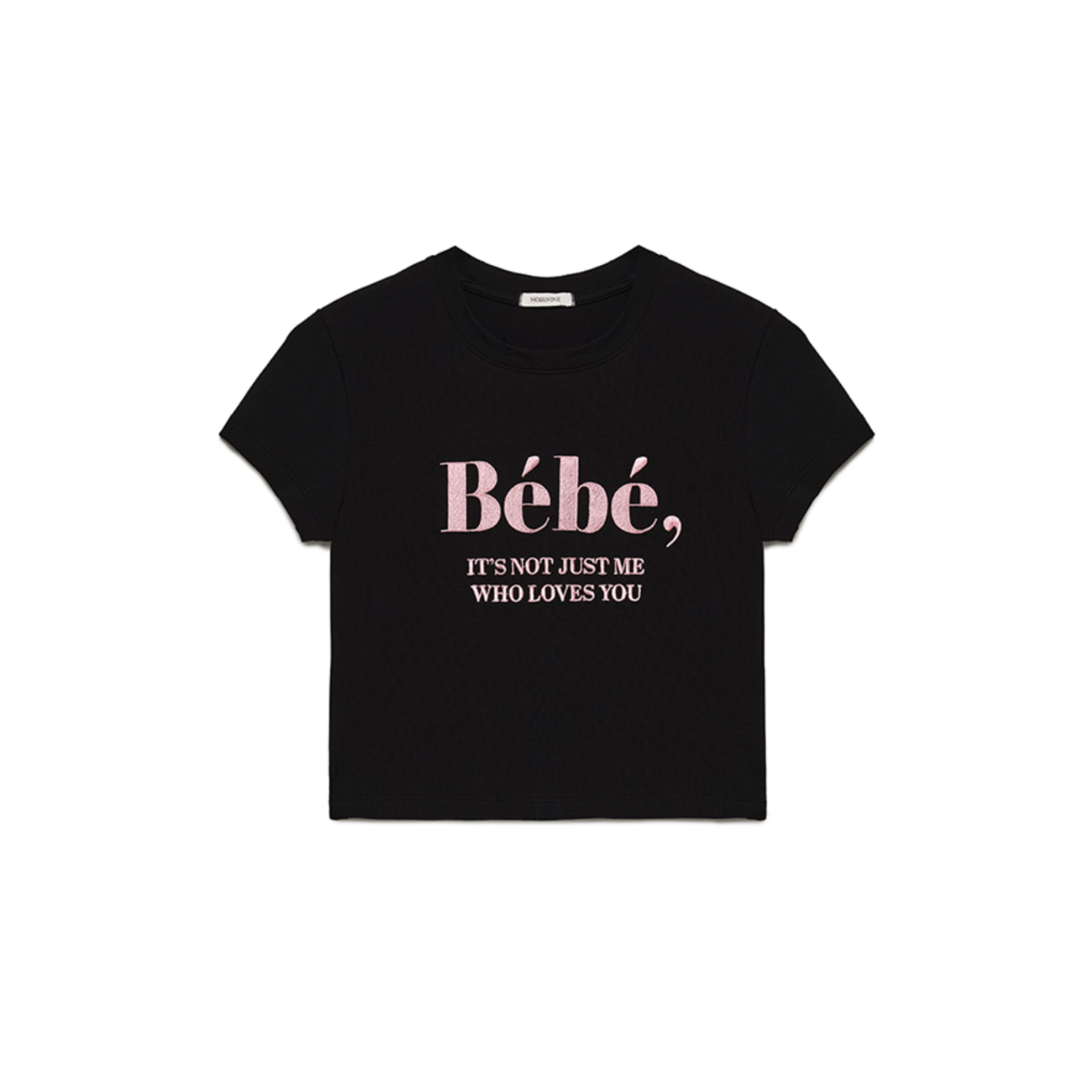 ｜NOIRNINE｜ Bébé Crop T-shirts ｜BLACK｜
