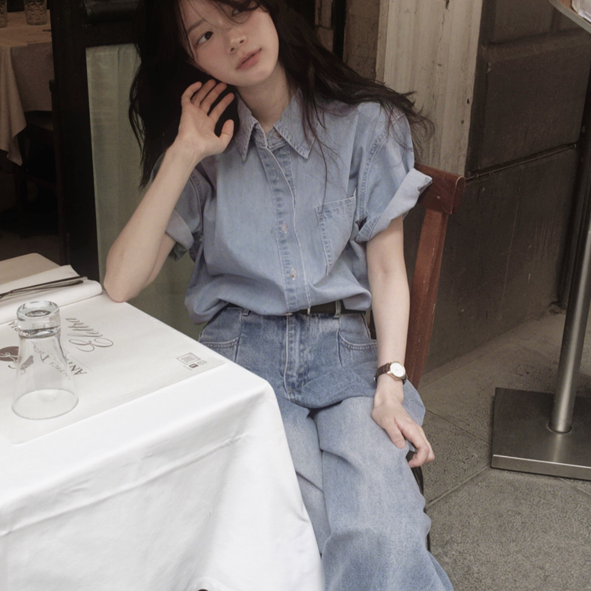 ｜SLOWAND｜ # SLOWMADE Daily Cover One Pintuck Denim Pants