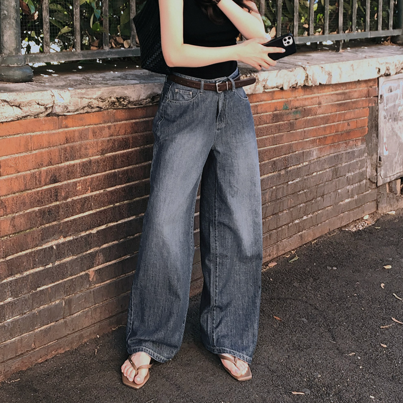 ｜SLOWAND｜ #SLOWMADE Airy Summer Wide Denim Pants