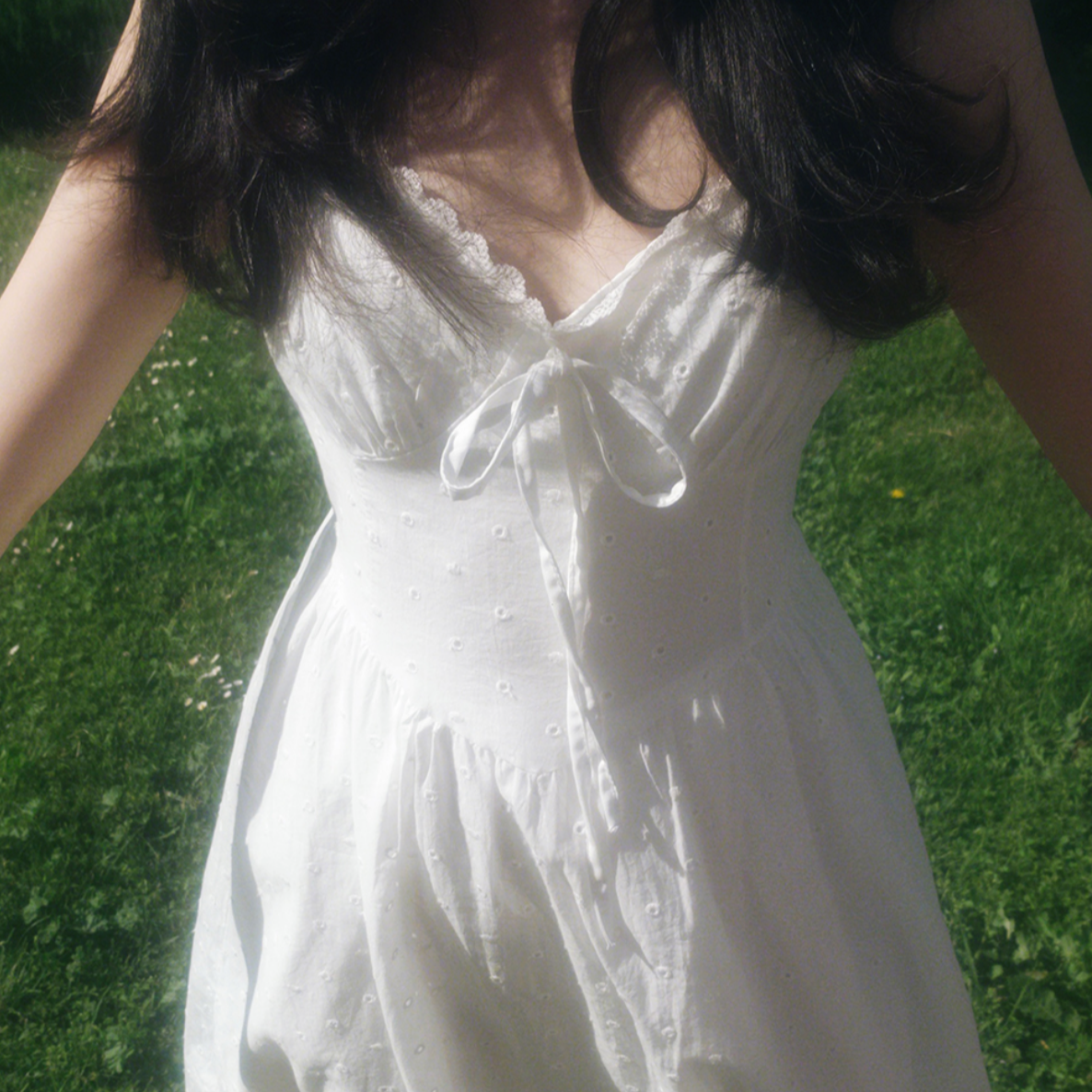 ｜SLOWAND｜ ONLY SLOW Lace Bustier Long Dress