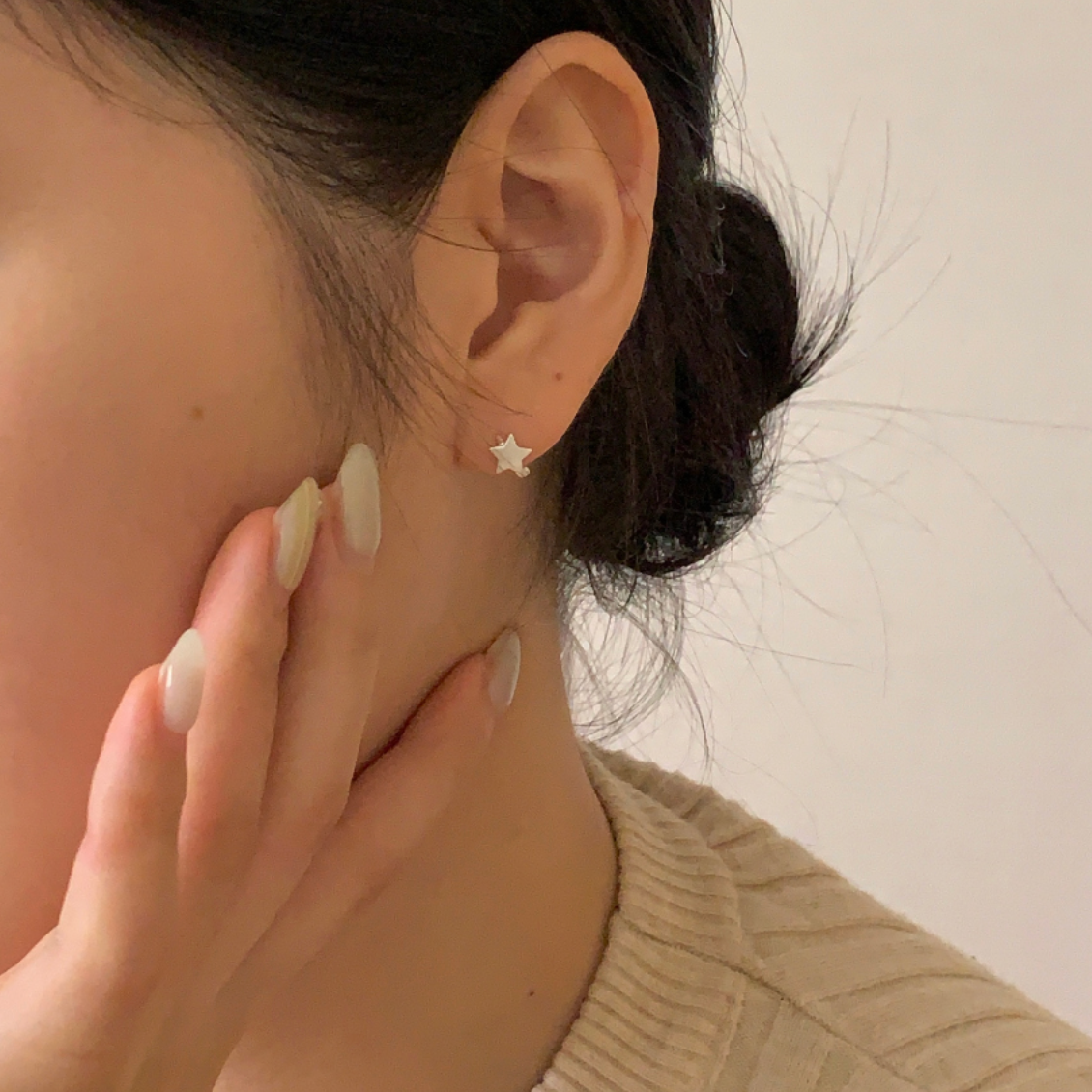｜urbantout｜ ｜silver 925｜ Matte Star Earrings
