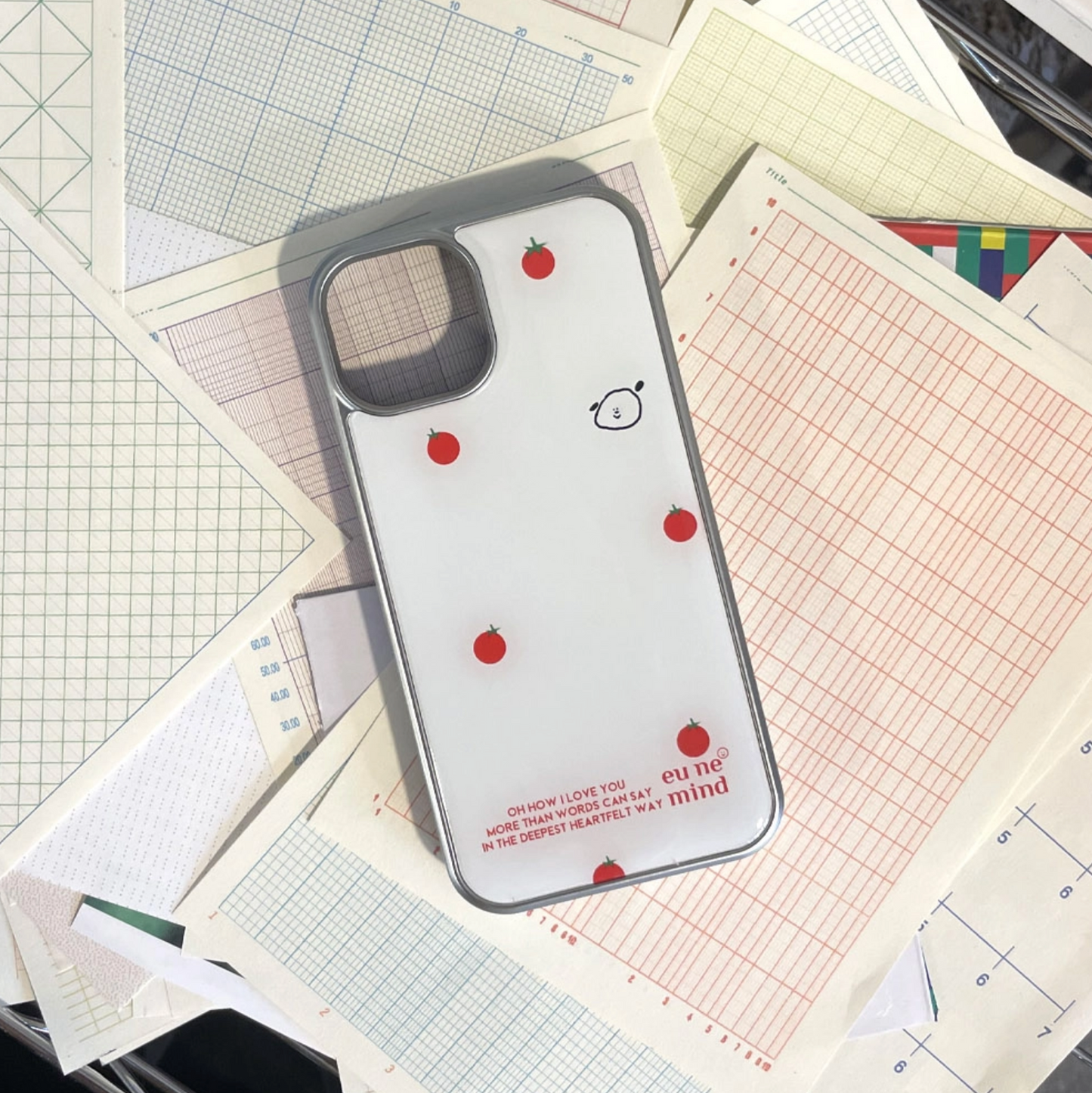 ｜eune mind｜ Silver Frame Bumper Case