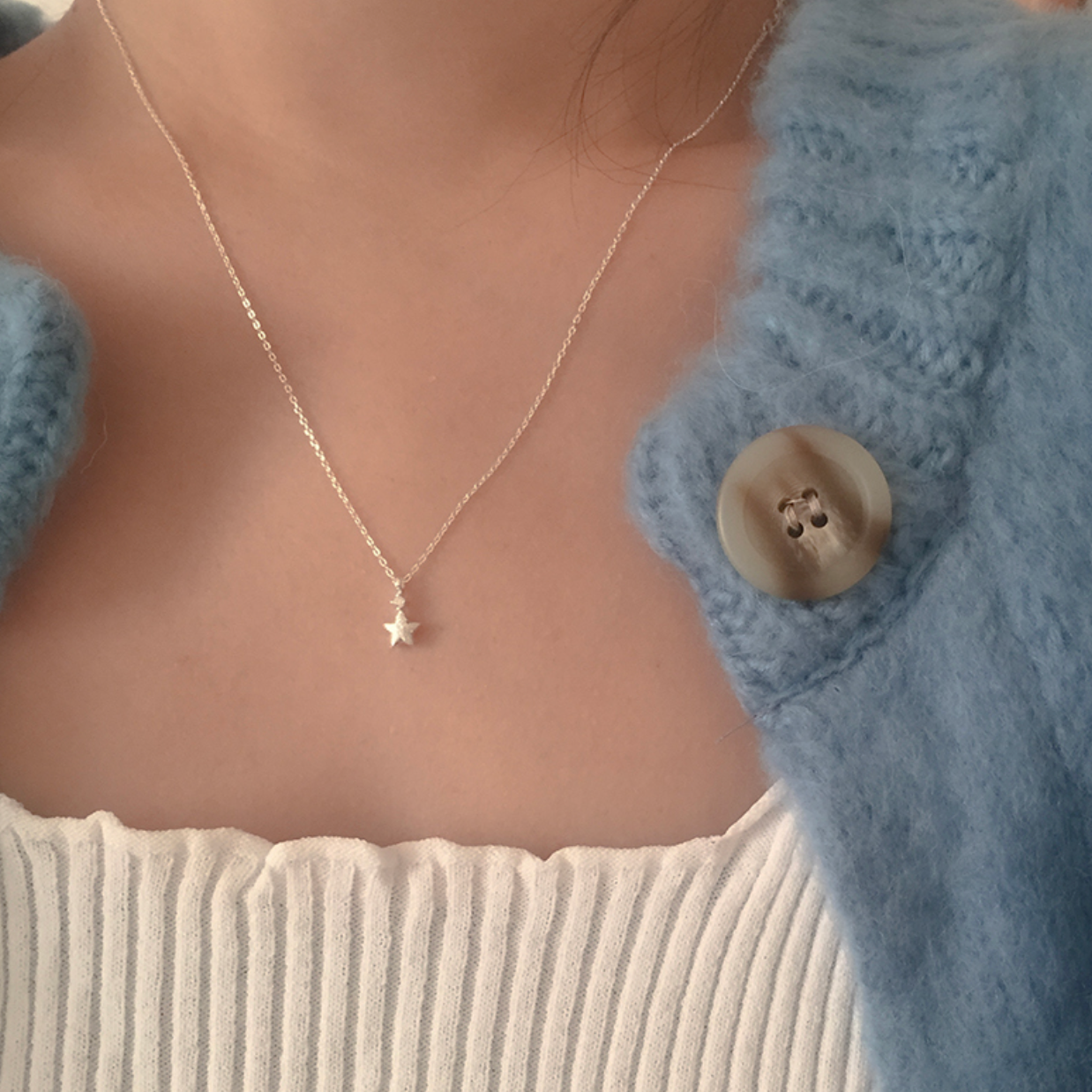 ｜moat｜ Matt Mini Necklace (Silver925)