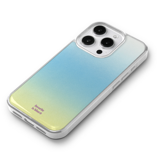 ｜midmaly｜ Lemon Sherbet Silver Frame Phone Case