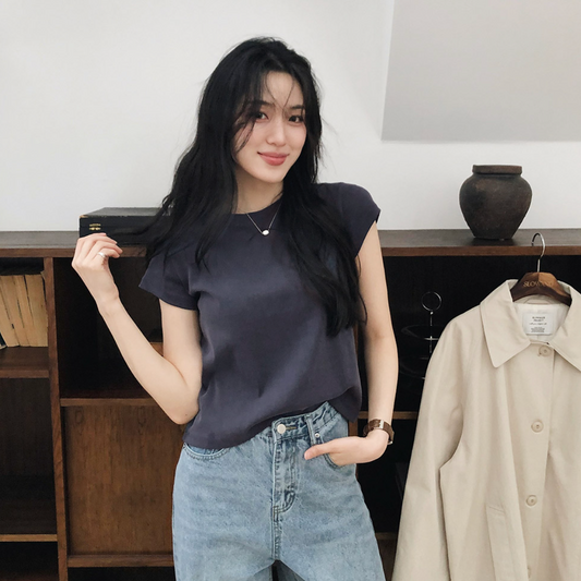 ｜SLOWAND｜ # SLOWMADE Mute and Pigment Plain T-shirt