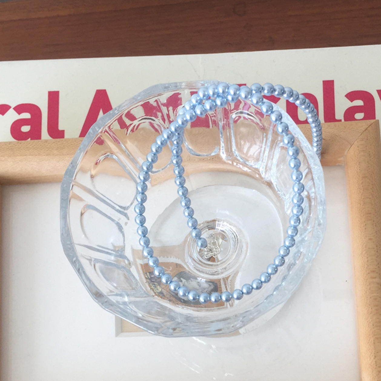 ｜moat｜ Blue Pearl Necklace (Silver925)