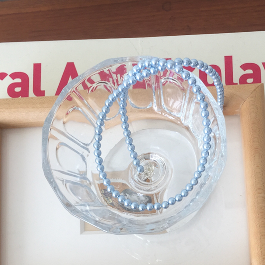 ｜moat｜ Blue Pearl Necklace (Silver925)