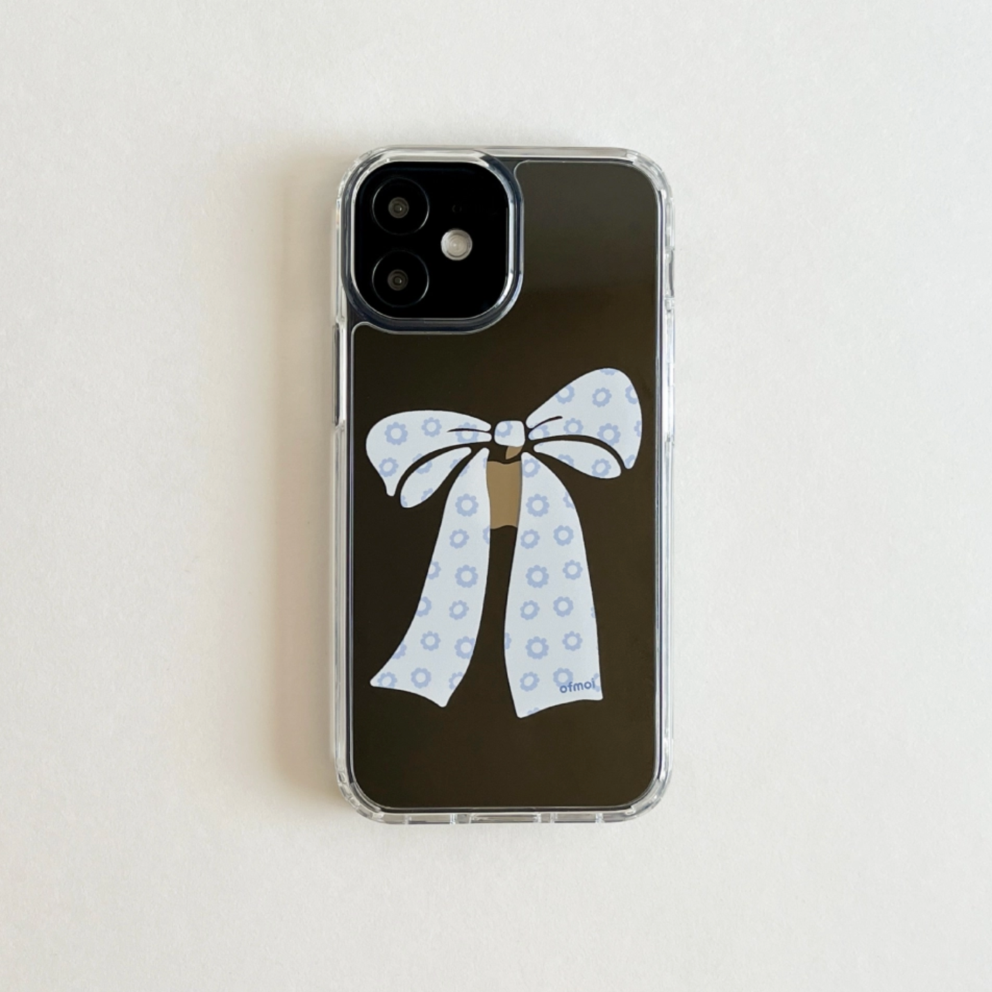 ｜ofmoi｜ Blue Flower Clear Hard Case