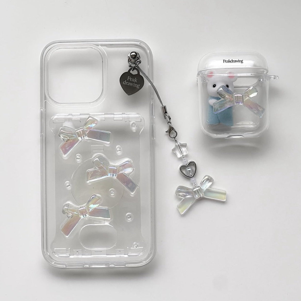 ｜Peakdrawing｜ Star Ribbon Keyring