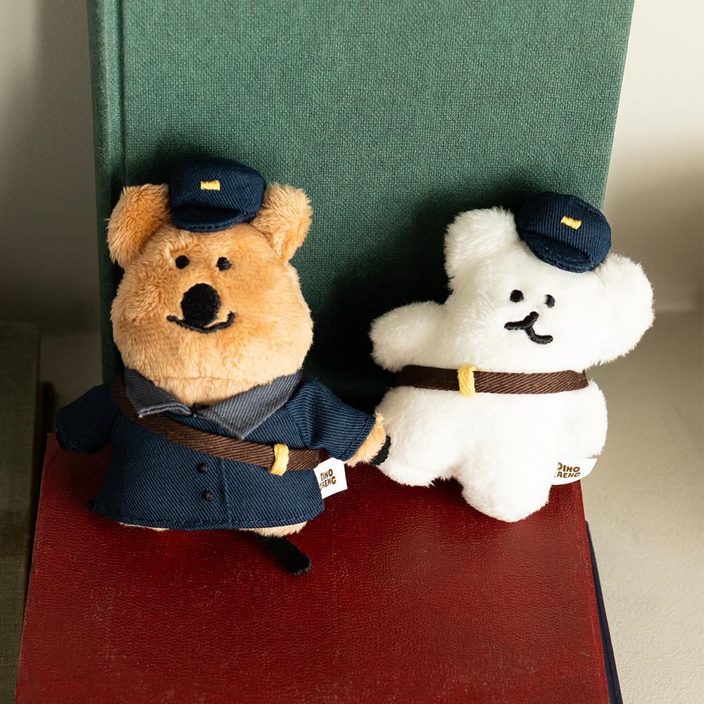 ｜Dinotaeng｜ Quokka & BOBO Post Flatfur Keyring