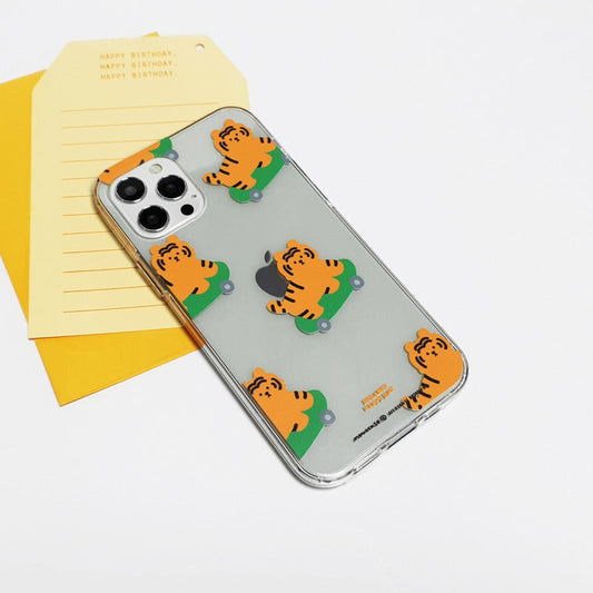 ｜MOMO CASE｜ 452 해피데이호랑 Jelly Case