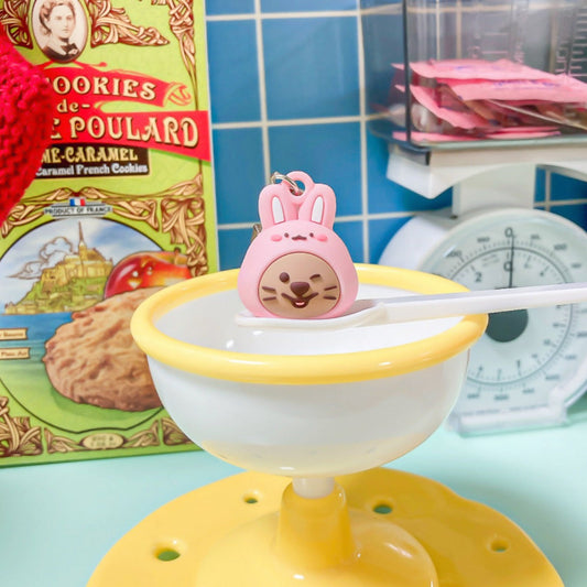 ｜YOUNG FOREST｜ Rabbit Quokka Face Keyring