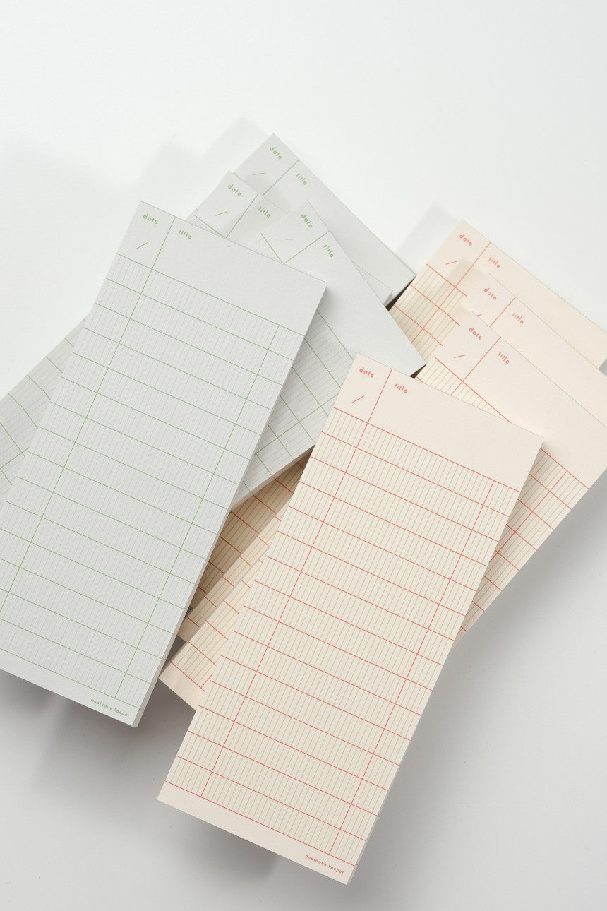 ｜analogue keeper｜ Checklist memopad