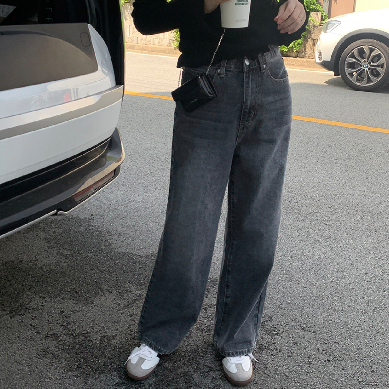 ｜GIRLS RECIPE｜ Stone Wide Denim Pants