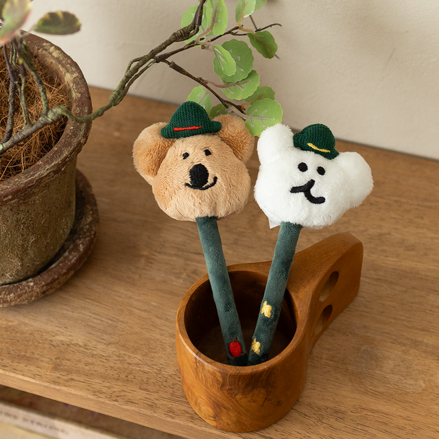 ｜Dinotaeng｜ Quokka & BOBO in the Woods Plush Pen