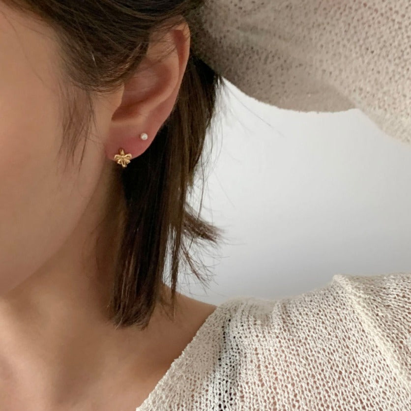 ｜DUNGEUREON｜ Sienna Ribbon One Touch Earrings