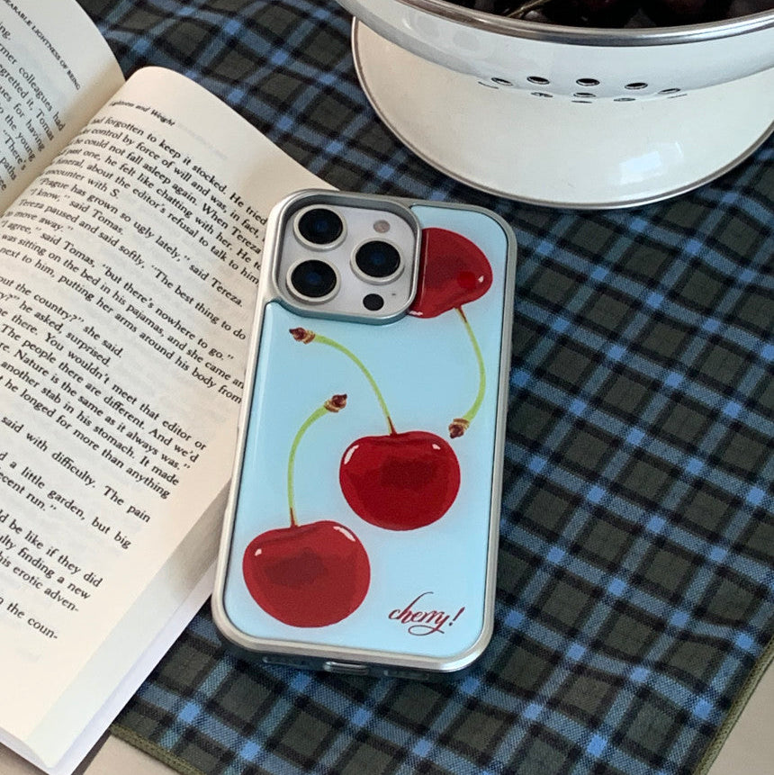 ｜aeeg｜ Cherry Silver Epoxy Case