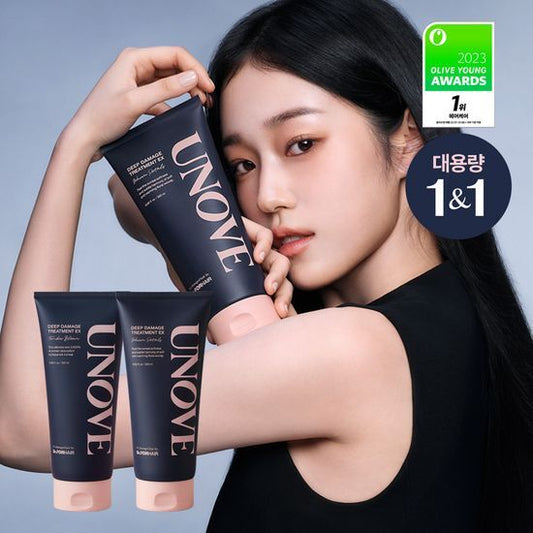 ｜UNOVE｜ Deep Damage Hair Treatment EX 320ml + 320ml UNOVE深層損傷護髮乳