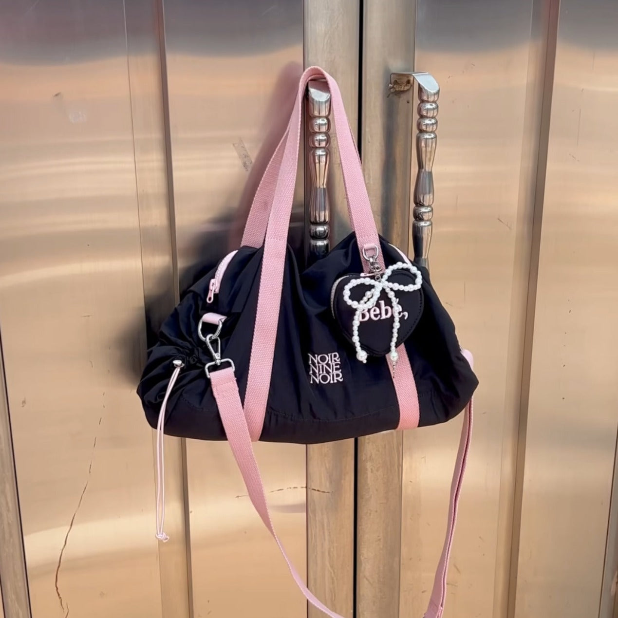 ｜NOIRNINE｜ Bébé Nylon Bag (BLACK) (PRE-ORDER)