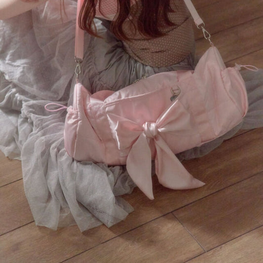 ｜COZING｜ Shiny Duffle Bag (Pink)