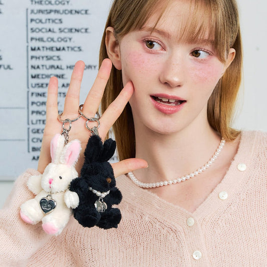 ｜engbrox｜ Honey Bunny Heart Keyring