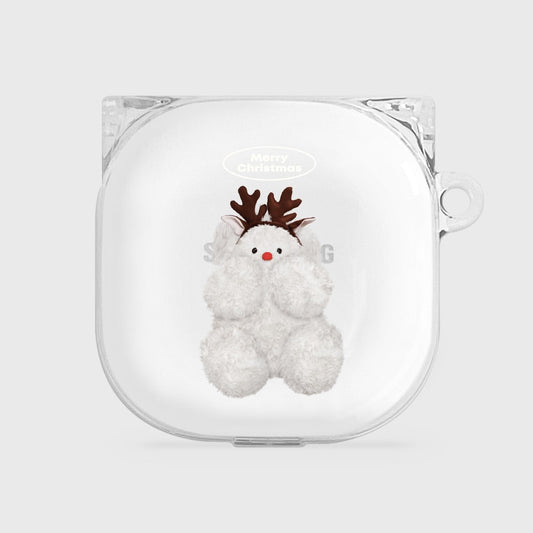 ｜THENINEMALL｜ 베이직 루돌프뽀꾸 Buds Live Clear Case