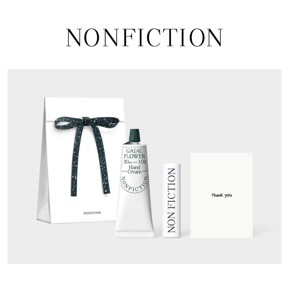 ｜NONFICTION｜ Hand Cream 30ml + Vegan Lip Balm 3.5G Gift Set