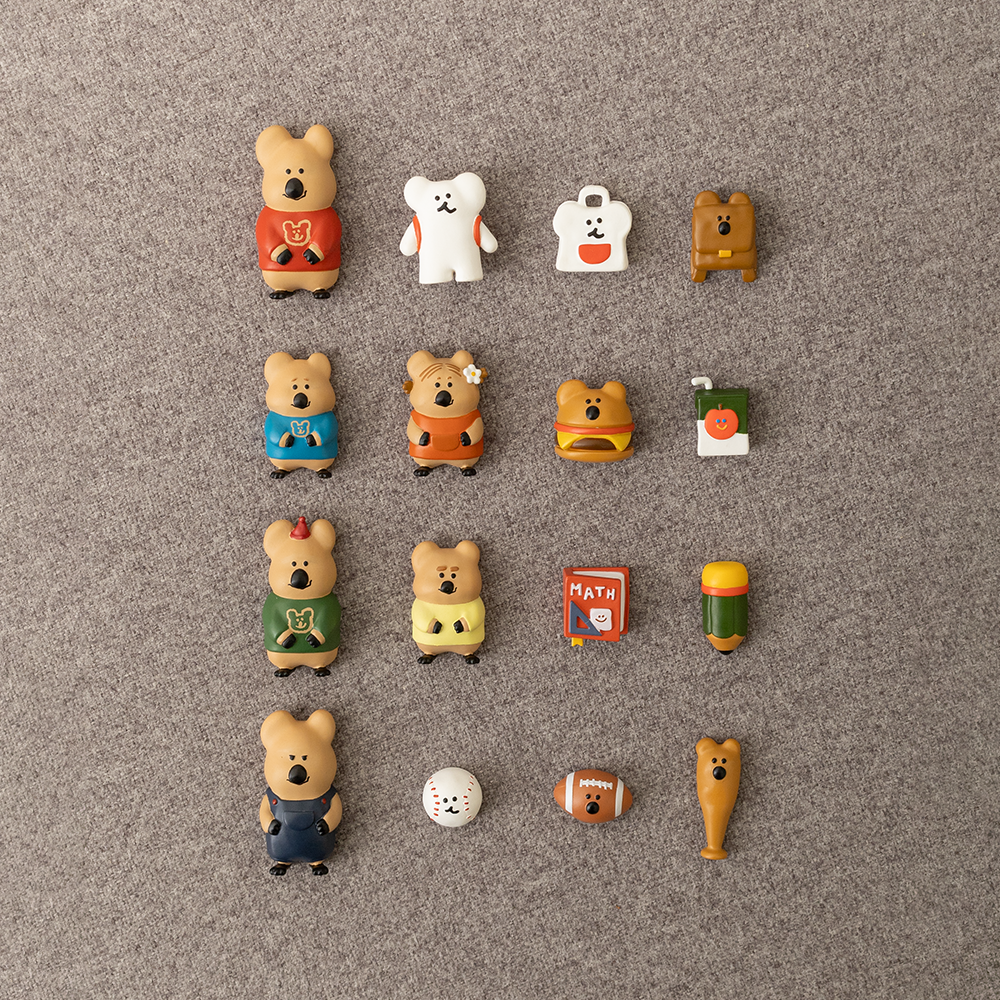 ｜Dinotaeng｜ Quokka in School Magnet Set (4Types)
