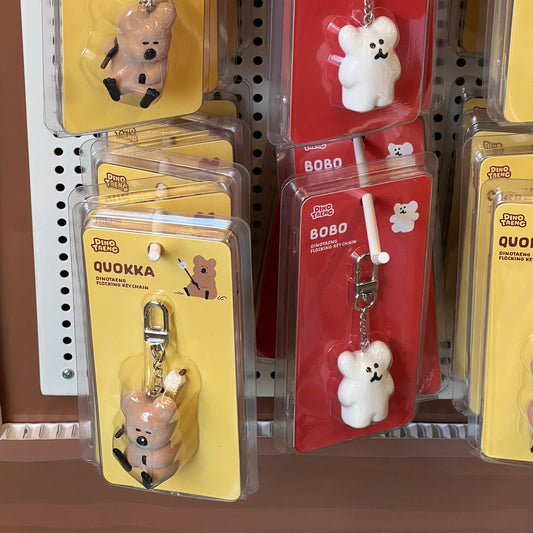 Dinotaeng快閃店 Quokscout! - Flocking Keychain