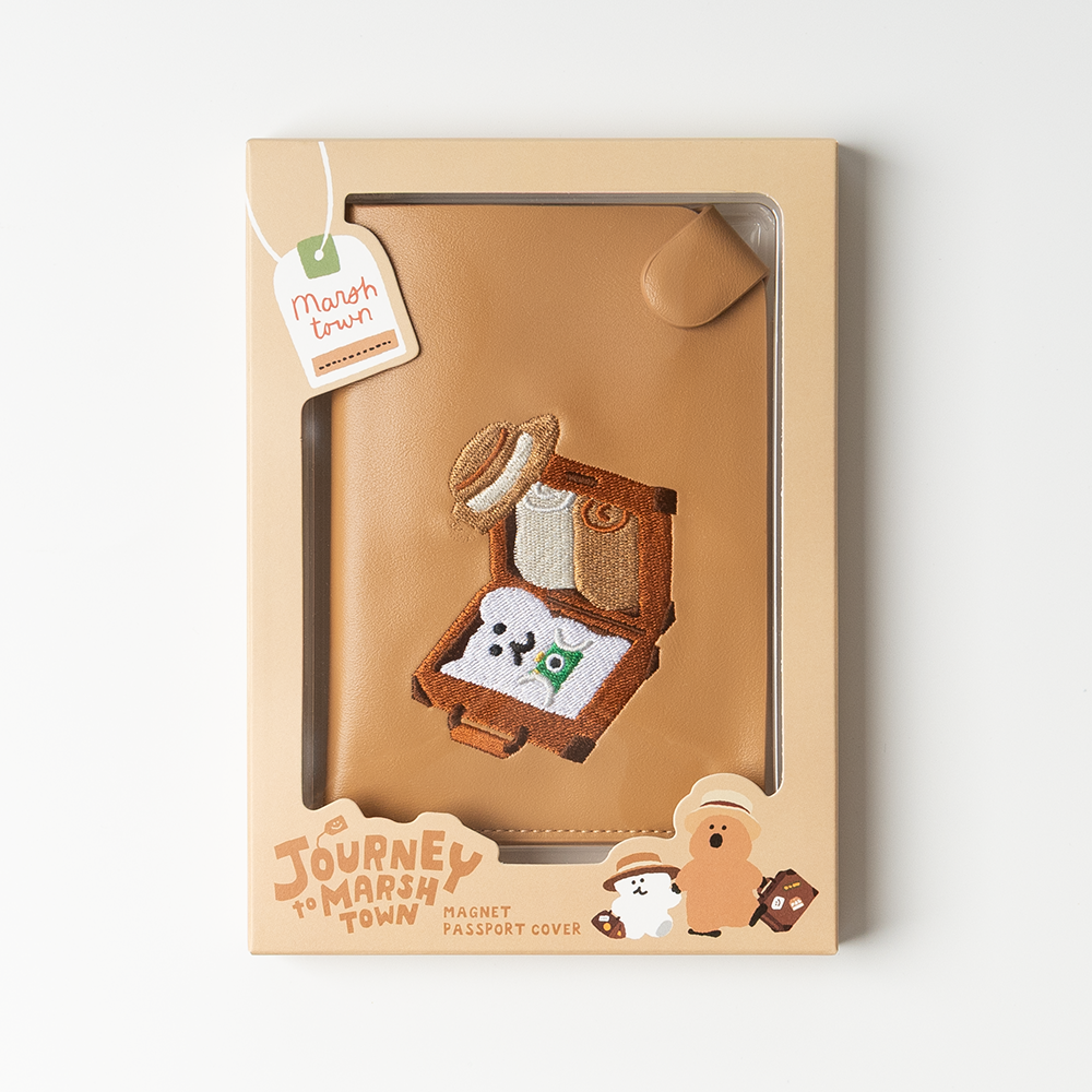 ｜Dinotaeng｜ Marsh Town Magnet Passport Cover