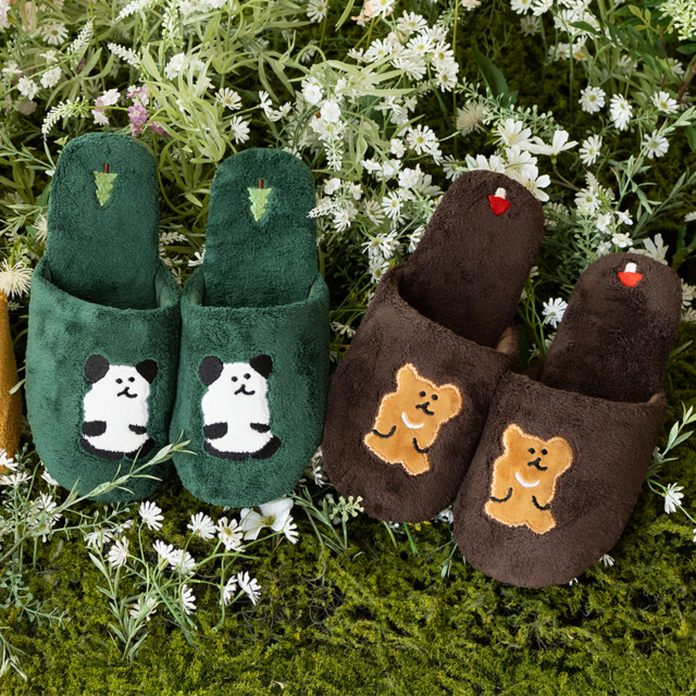 ｜Dinotaeng｜ Quokka & BOBO in the Woods Slippers