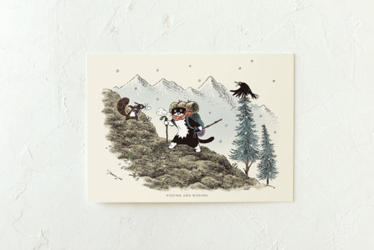 ｜HUGINN AND MUNINN｜ Drawing Card - Climbing