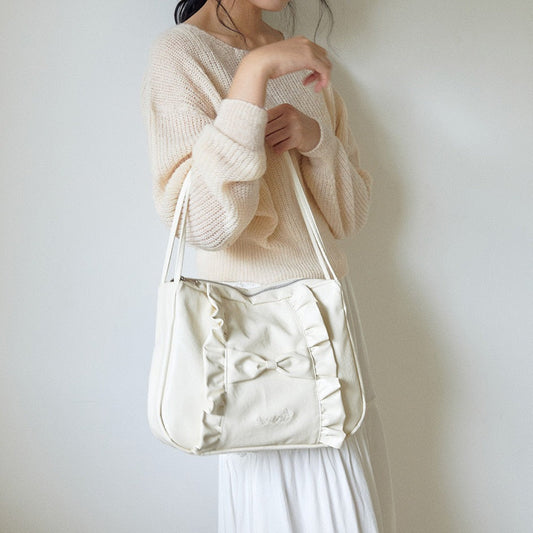 ｜ovuni｜ CLASSIC RUFFLE BAG (Cream)