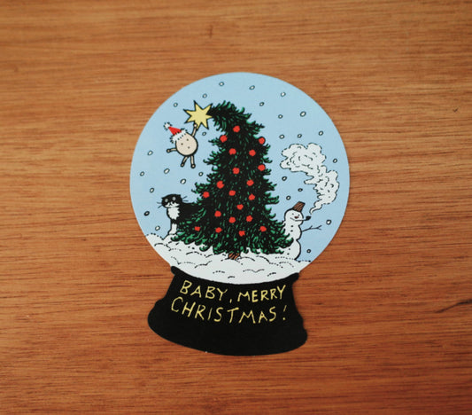 ｜HUGINN AND MUNINN｜ Christmas Card - Snow Ball