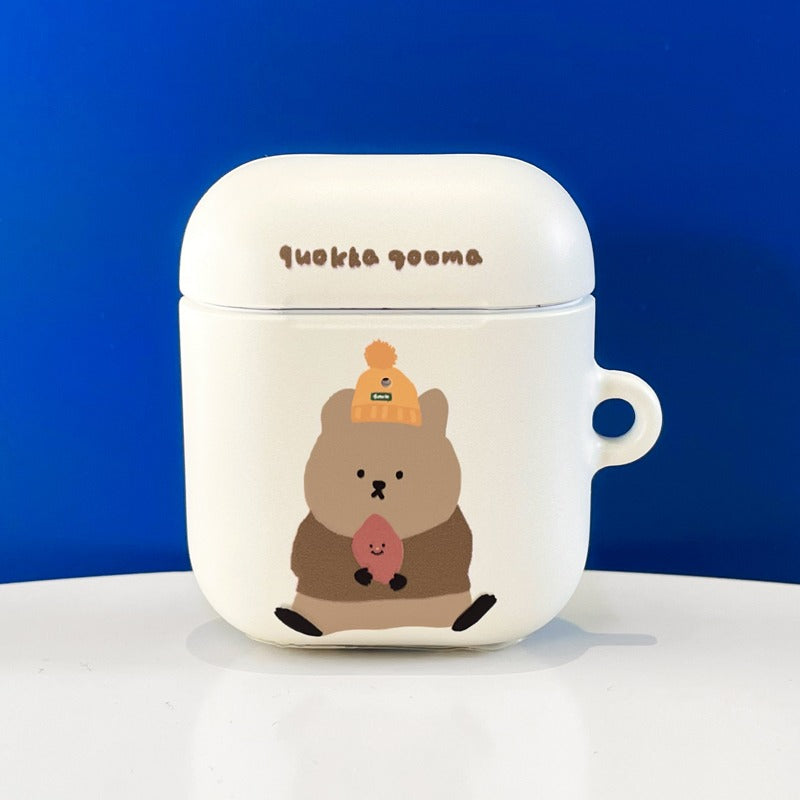 ｜MOMO CASE｜ 420 쿼카구마(크림) Airpods Case