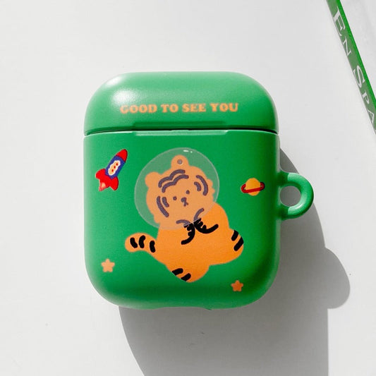 ｜MOMO CASE｜ 448 굿데이호랑(그린) Airpods Case
