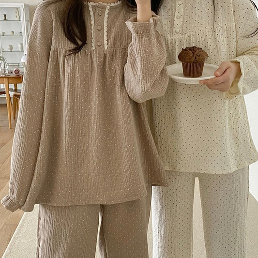 ｜Juuneedu｜ Dot Cotton Pyjamas