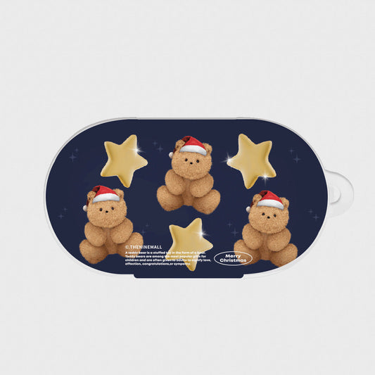 ｜THENINEMALL｜ 패턴 산타구미 Buds, Buds Plus Case