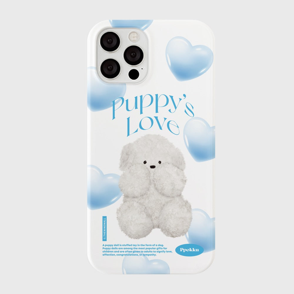 ｜THENINEMALL｜ 퍼피스 러브 뽀꾸 Hard Phone Case (3 types)
