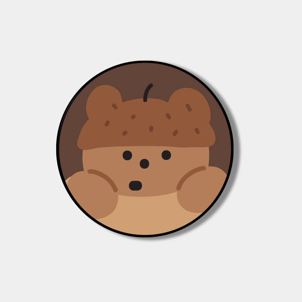 ｜THENINEMALL｜ Acorn Gummy Grip Tok