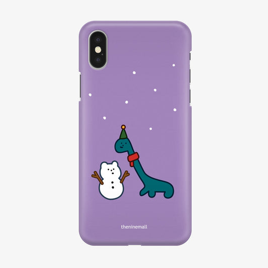 ｜THENINEMALL｜ 윈터공룡 Hard Phone Case