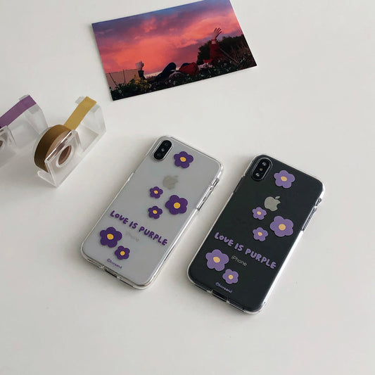 ｜bora and｜ Love is Purple Jelly Case