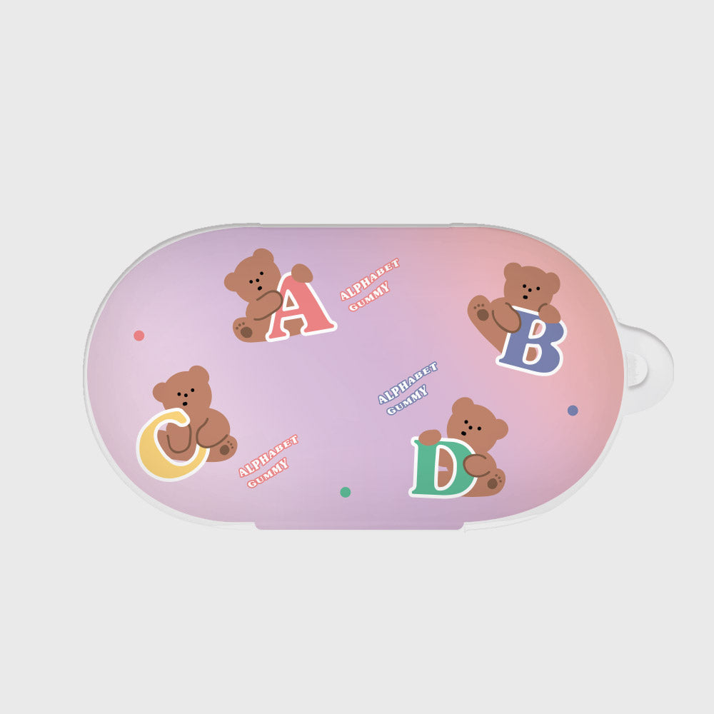 ｜THENINEMALL｜ Alphabet Gummy Buds, Buds Plus Case