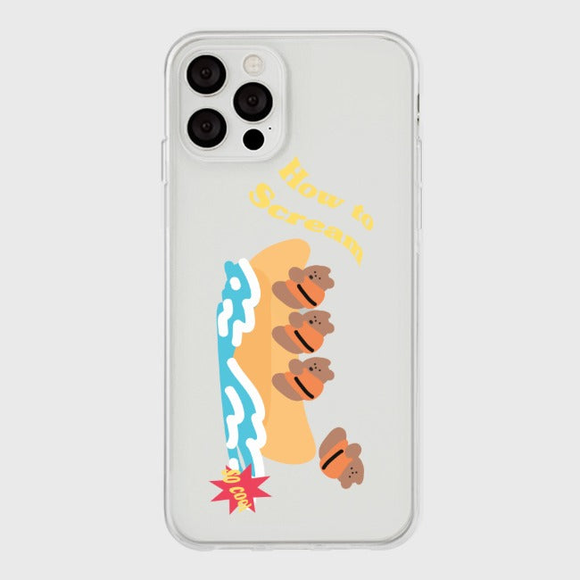 ｜THENINEMALL｜ Banana Boat Clear Phone Case