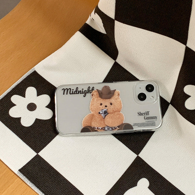 ｜THENINEMALL｜ Big Cowboy Clear Phone Case (3 types)